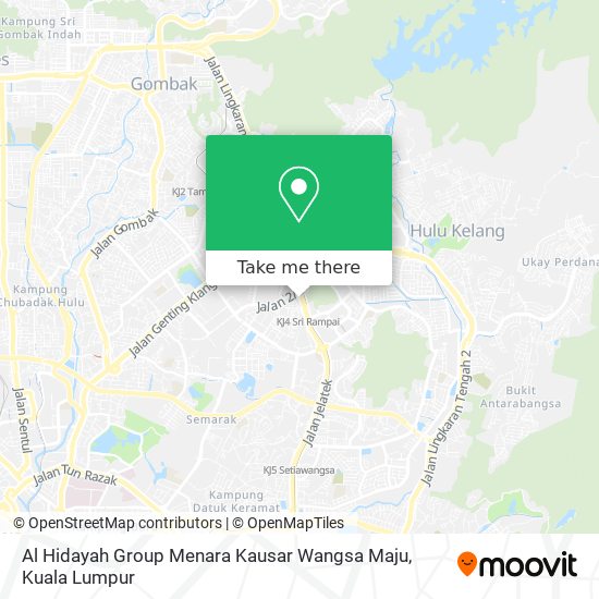 Al Hidayah Group Menara Kausar Wangsa Maju map