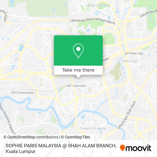 SOPHIE PARIS MALAYSIA @ SHAH ALAM BRANCH map