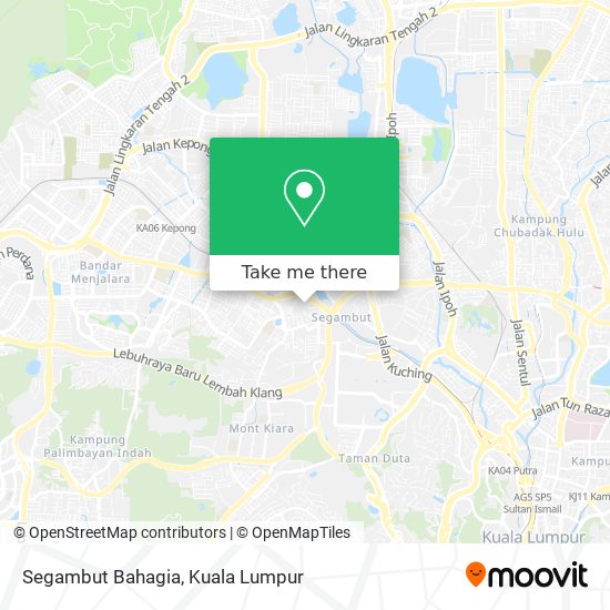 Segambut Bahagia map