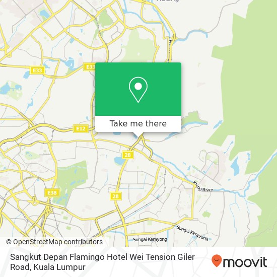 Sangkut Depan Flamingo Hotel Wei Tension Giler Road map