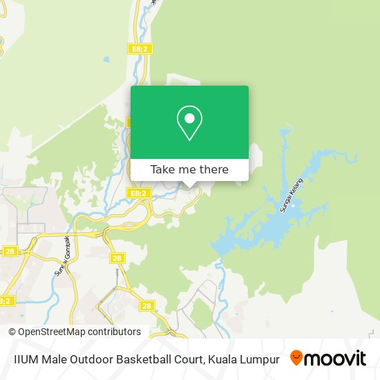 Peta IIUM Male Outdoor Basketball Court