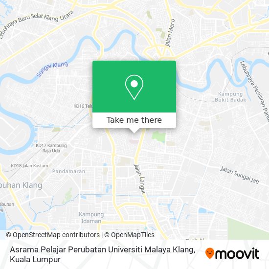 Asrama Pelajar Perubatan Universiti Malaya Klang map