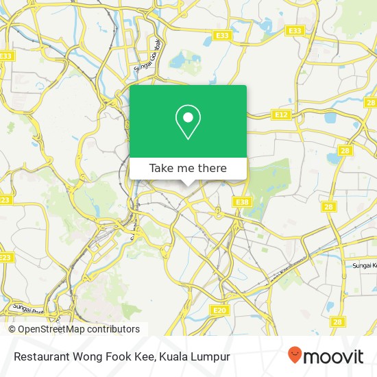 Restaurant Wong Fook Kee map