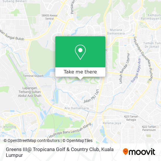 Greens III@ Tropicana Golf & Country Club map