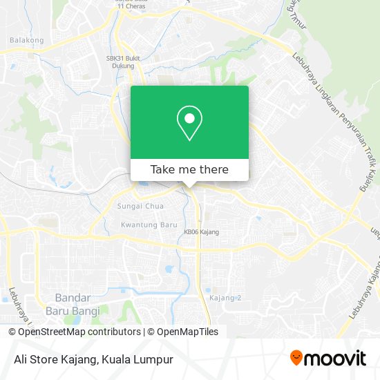 Ali Store Kajang map