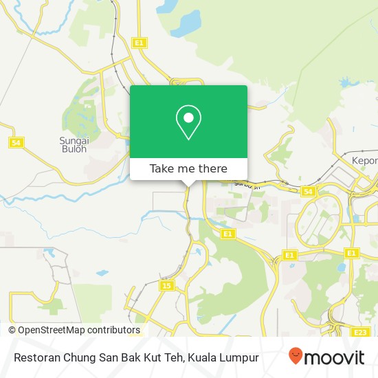 Peta Restoran Chung San Bak Kut Teh