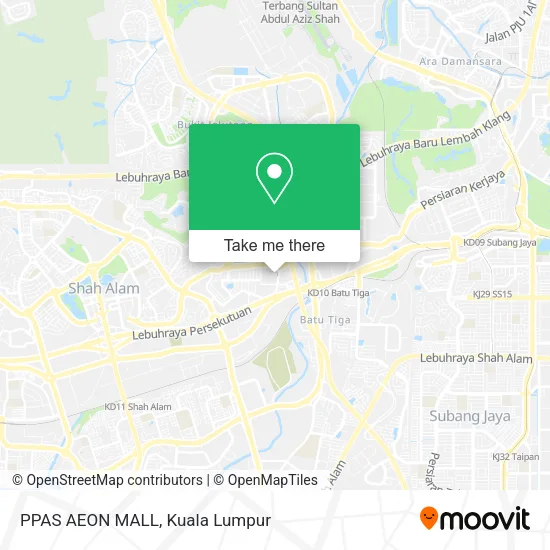 PPAS AEON MALL map