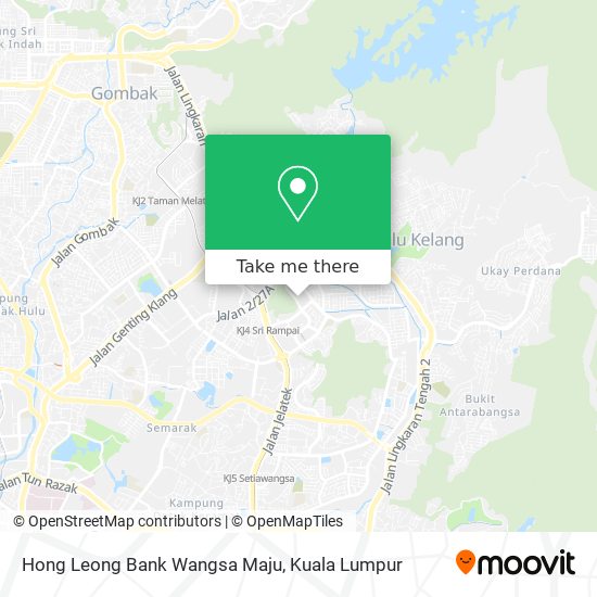 Peta Hong Leong Bank Wangsa Maju
