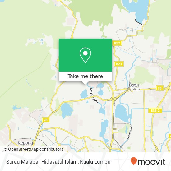 Surau Malabar Hidayatul Islam map