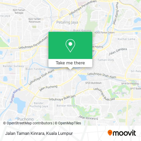 Jalan Taman Kinrara map