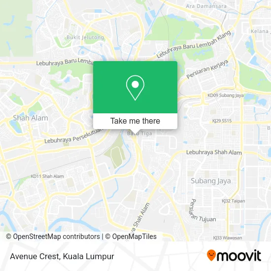 Avenue Crest map