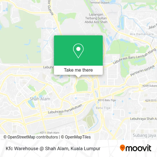 Kfc Warehouse @ Shah Alam map