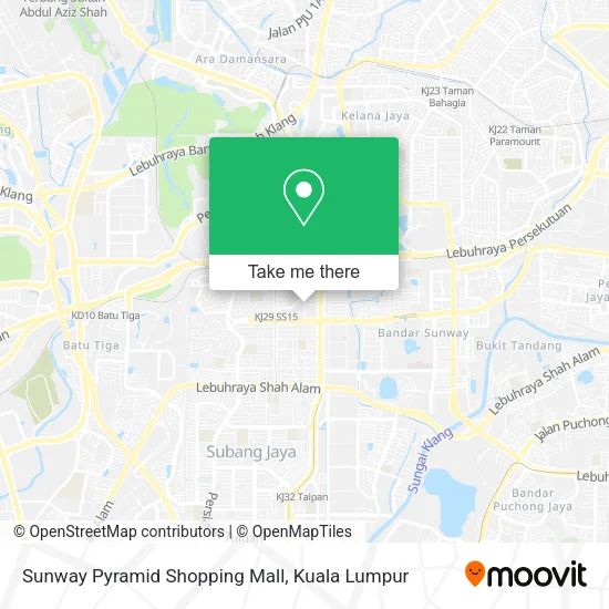 Sunway Pyramid Shopping Mall map