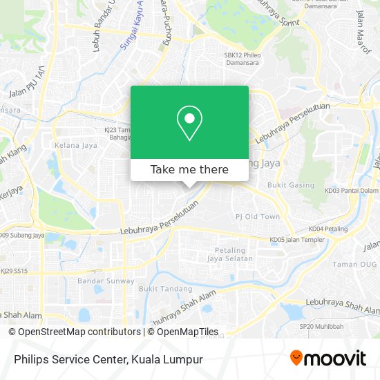 Philips Service Center map