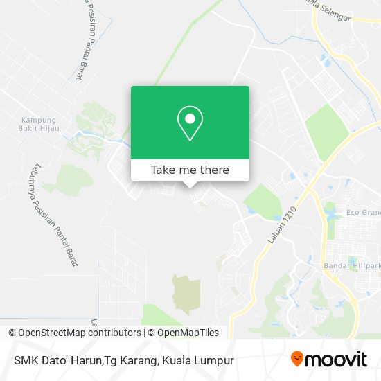 SMK Dato' Harun,Tg Karang map