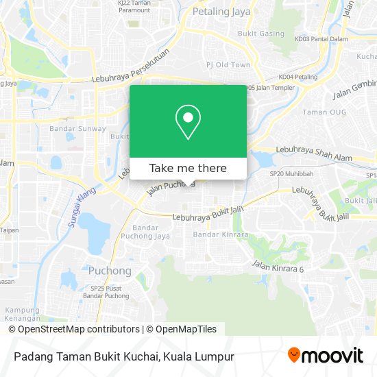 Peta Padang Taman Bukit Kuchai