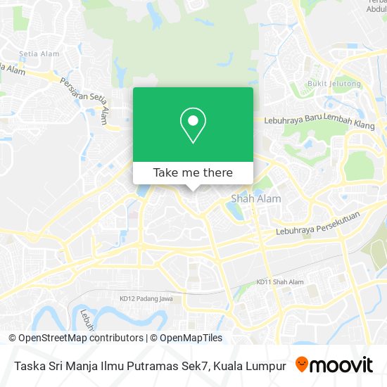 Taska Sri Manja Ilmu Putramas Sek7 map