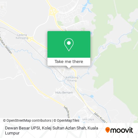 Dewan Besar UPSI, Kolej Sultan Azlan Shah map