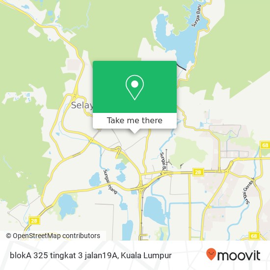 blokA 325 tingkat 3 jalan19A map