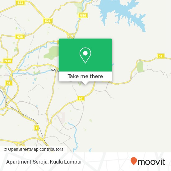 Apartment Seroja map