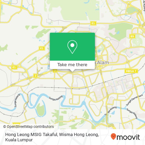 Peta Hong Leong MSIG Takaful, Wisma Hong Leong