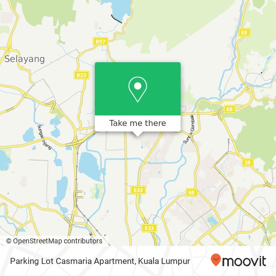 Parking Lot Casmaria Apartment map