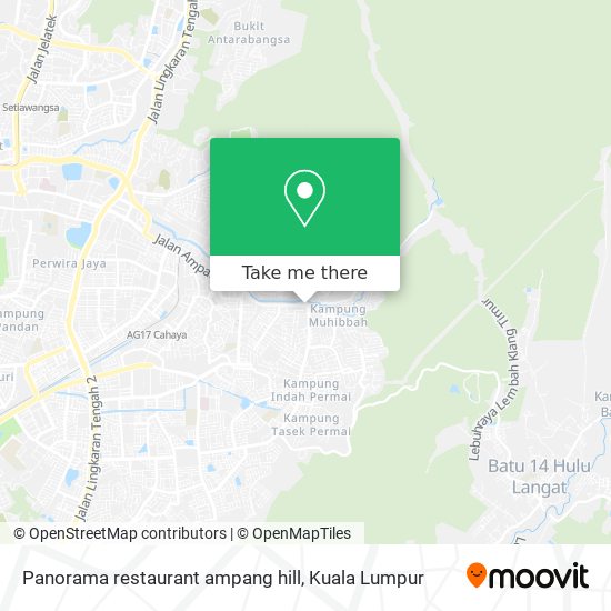 Panorama restaurant ampang hill map