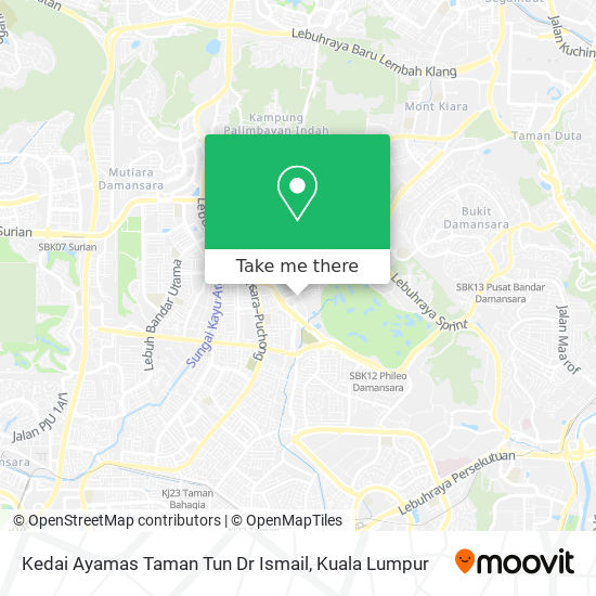 Kedai Ayamas Taman Tun Dr Ismail map