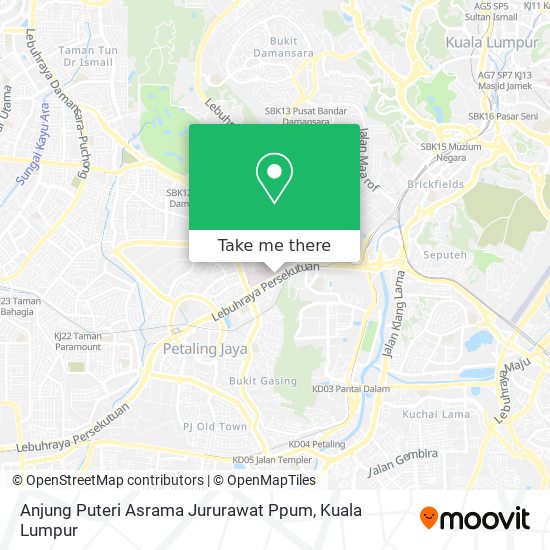 Anjung Puteri Asrama Jururawat Ppum map
