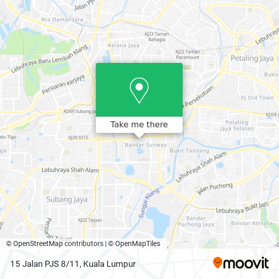 Peta 15 Jalan PJS 8/11