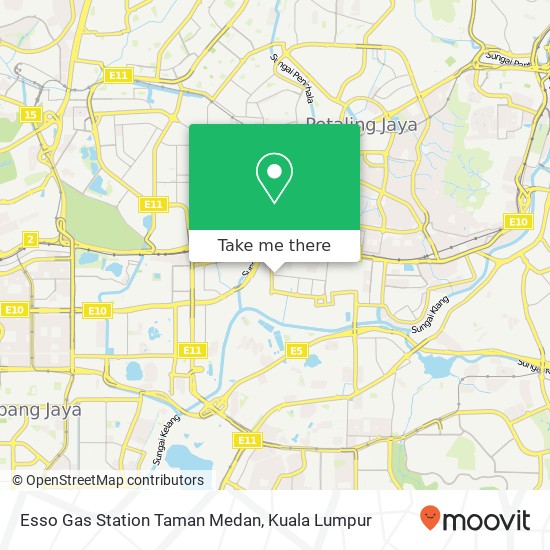 Esso Gas Station Taman Medan map