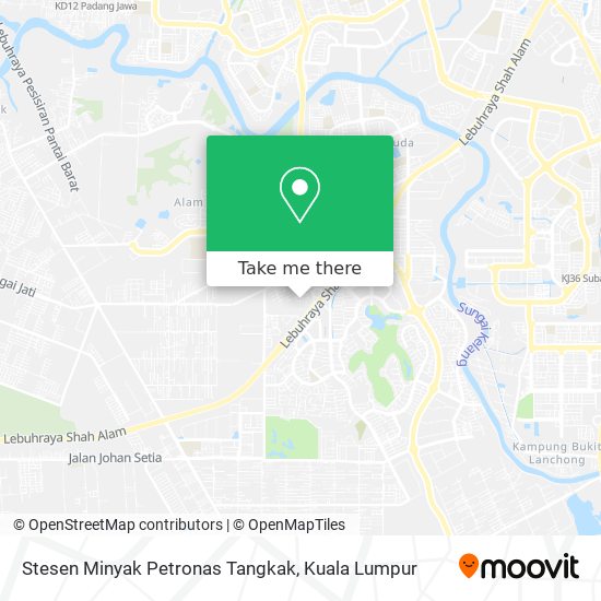 Stesen Minyak Petronas Tangkak map