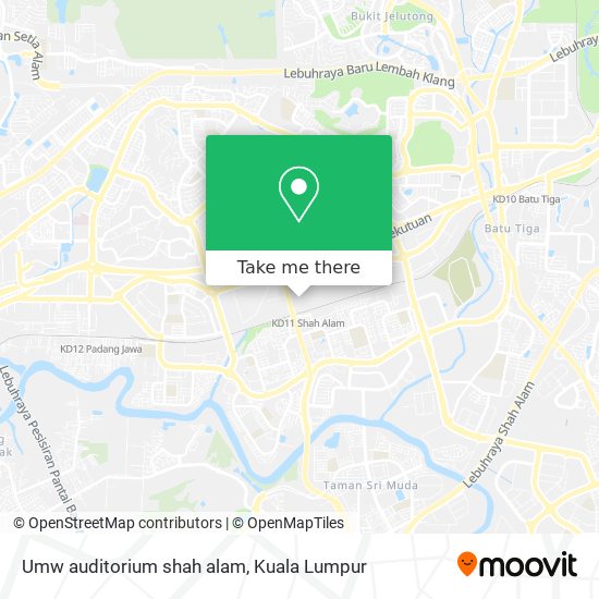 Umw auditorium shah alam map