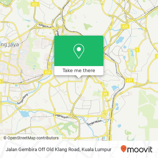 Peta Jalan Gembira Off Old Klang Road