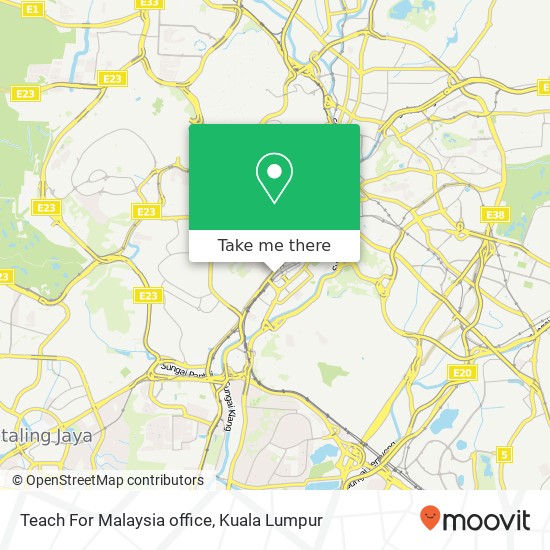 Teach For Malaysia office map