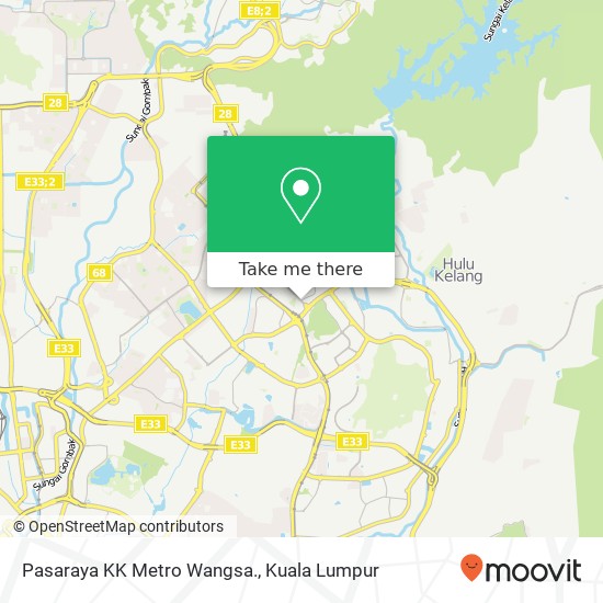 Peta Pasaraya KK Metro Wangsa.