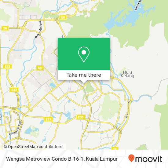 Peta Wangsa Metroview Condo B-16-1