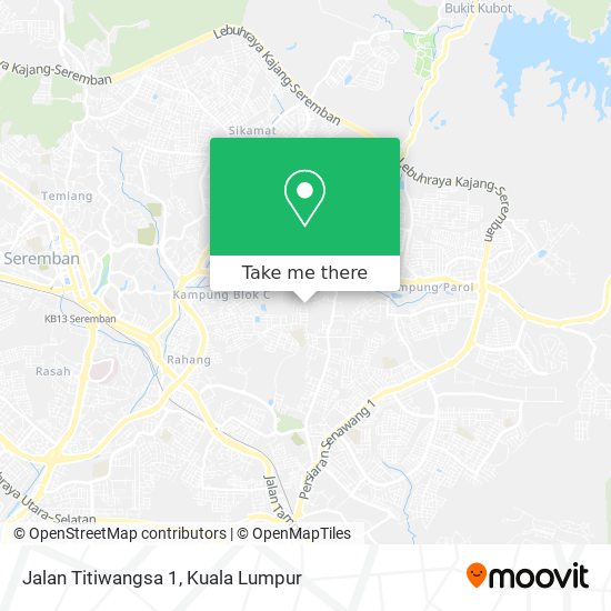 Jalan Titiwangsa 1 map