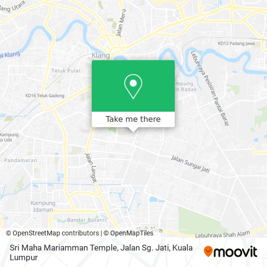 Sri Maha Mariamman Temple, Jalan Sg. Jati map