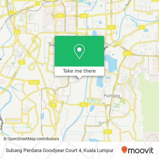 Subang Perdana Goodyear Court 4 map