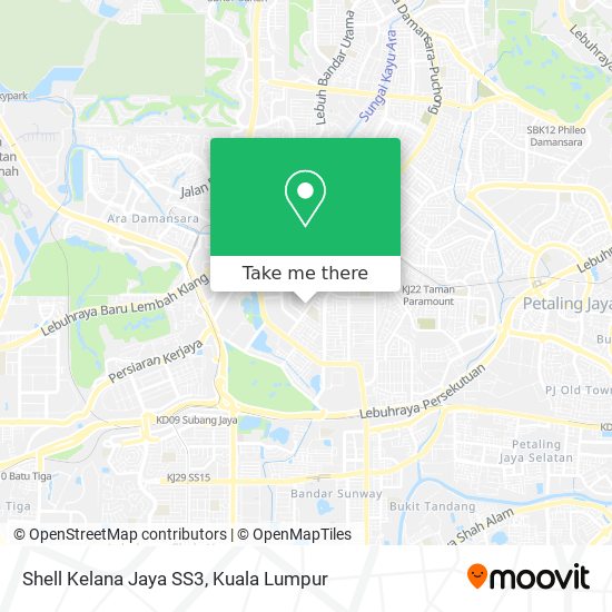 Peta Shell Kelana Jaya SS3