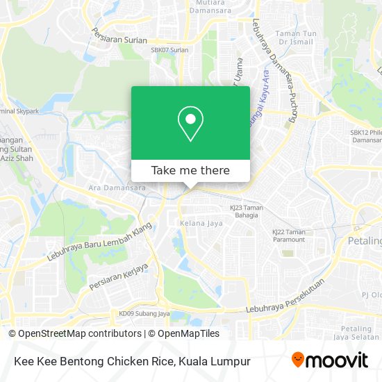 Peta Kee Kee Bentong Chicken Rice