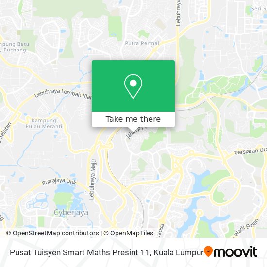 Pusat Tuisyen Smart Maths Presint 11 map