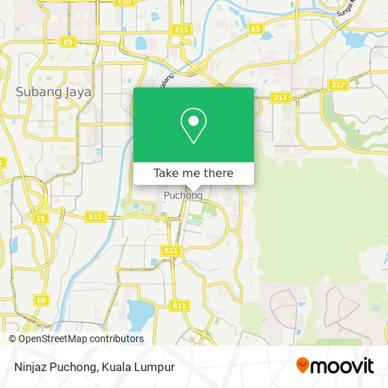 如何坐公交或捷运和轻快铁去puchong的ninjaz Puchong Moovit