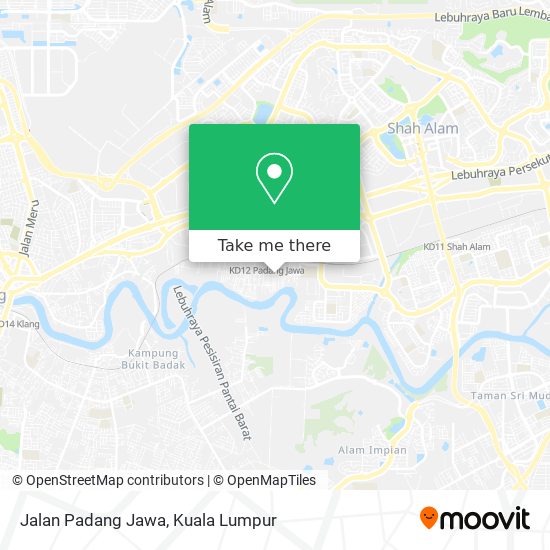 Jalan Padang Jawa map