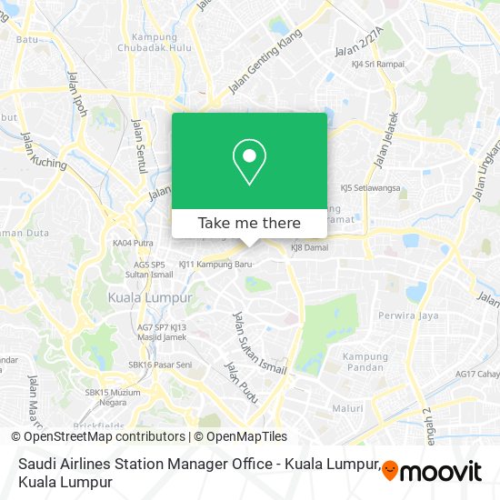 Saudi Airlines Station Manager Office - Kuala Lumpur map
