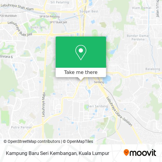 Peta Kampung Baru Seri Kembangan