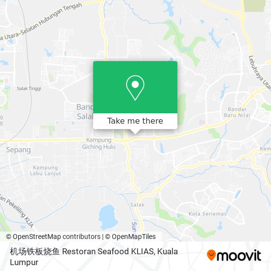 机场铁板烧鱼 Restoran Seafood KLIAS map