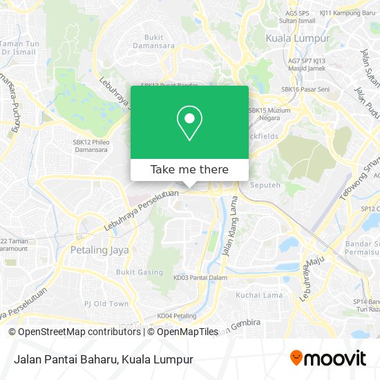 Peta Jalan Pantai Baharu