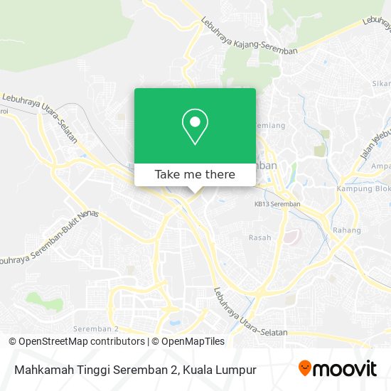 Mahkamah Tinggi Seremban 2 map